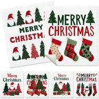 6PCS Swedish Dishcloths Kitchen Dish Towels Absorbent Dish Rags Soft Non-woven Cloths For Washing Dishes Cleaning Christmas Gift