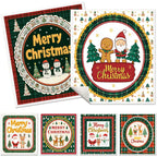 6PCS Swedish Dishcloths Kitchen Dish Towels Absorbent Dish Rags Soft Non-woven Cloths For Washing Dishes Cleaning Christmas Gift