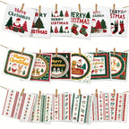 6PCS Swedish Dishcloths Kitchen Dish Towels Absorbent Dish Rags Soft Non-woven Cloths For Washing Dishes Cleaning Christmas Gift